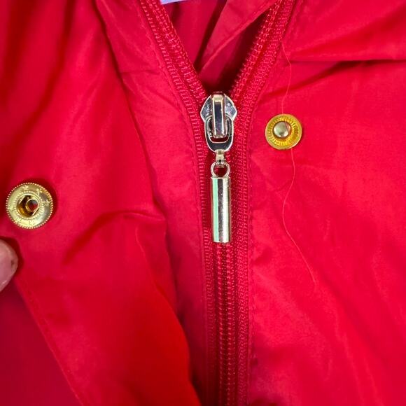 Cambridge Dry Goods Women’s Red Anorak Jacket XL No Hood - Picture 4 of 10